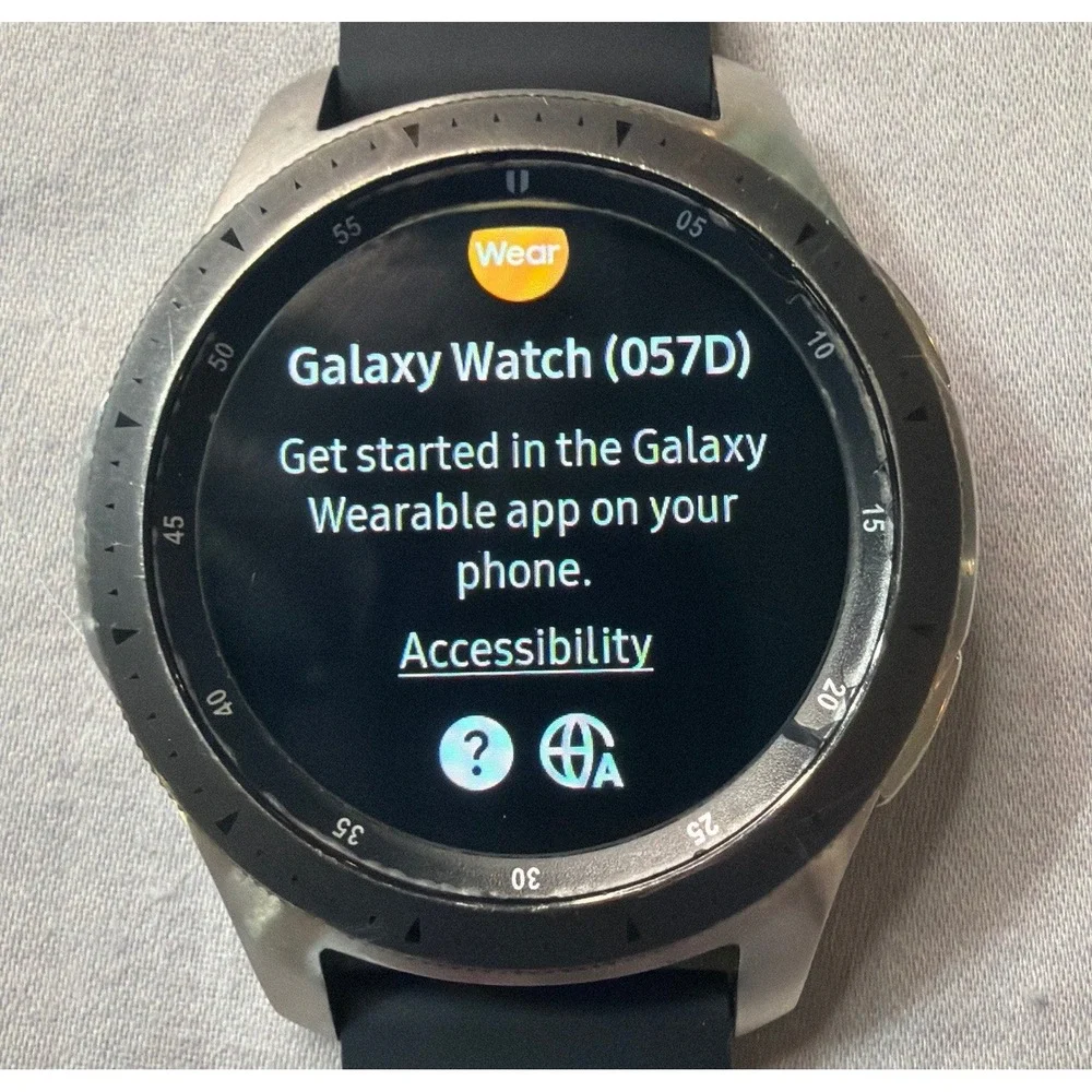 Samsung Mens Galaxy Watch 46mm Silver Smartwatch SM-R800 Bluetooth